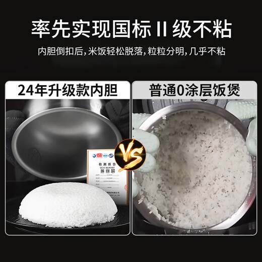 Joyoung upgraded with titanium non-stick 0 coating 4L household uncoated IH rice cooker for 3-4 people stainless steel liner far infrared multi-function national subsidy 40N1U