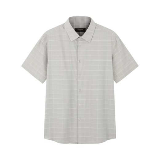 Yager camiseta hombres 2024 Summer Jóvenes Men Business informes revisados ​​camisa de manga corta Máhaki controlado 40