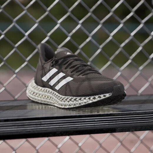 Adidas Running Shoes Herrenschuhe 2025 Herbst Neuer 4D-Druckschock-absorbierender Kleidung-resistenter atmungsaktiver Casual-Sneaker GX9249 GX9249 Schwarz-Weiß-Farbpasst 43 43