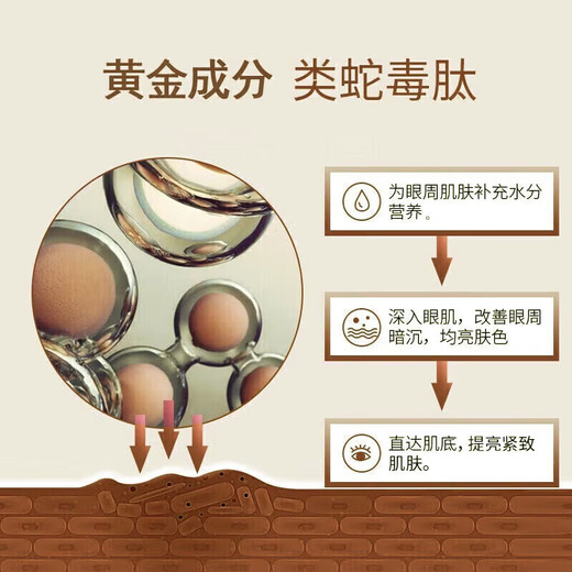 同仁堂类蛇毒眼霜淡化细纹提拉紧致黑眼圈眼袋脂肪粒男女士通用