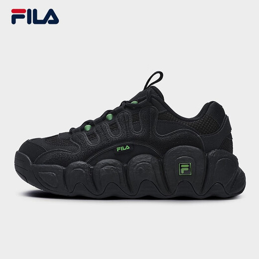 FILA Croissant Shoes Retro Sports Shoes Men's Winter Casual Shoes Dad Shoes Black-IB 42.5