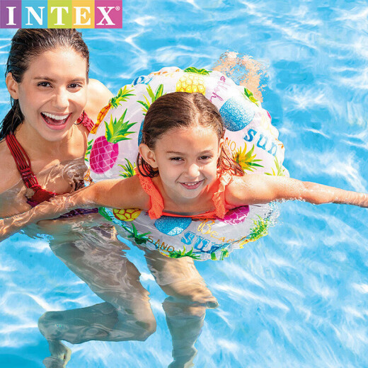 INTEX inflatable floating ring swimming equipment swimming ring children's swimming ring lifebuoy armpit ring 3-6 years old random 59230