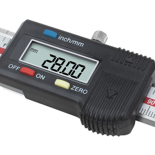 Three-volume inner groove digital display vernier caliper 10-150mm cutter head inner hole inner circle stainless steel outer groove JD050 0-200mm (round head outer groove)