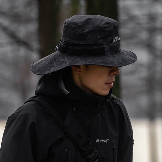 RVVR24 new fisherman hat summer outdoor sun protection breathable and comfortable lure fishing hat black