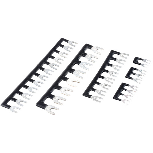 TB short-block terminal block connection piece TD contactor link strip 1515/1510/1512 short-blocking strip TB-1503 connecting strip Black copper (5 pieces)