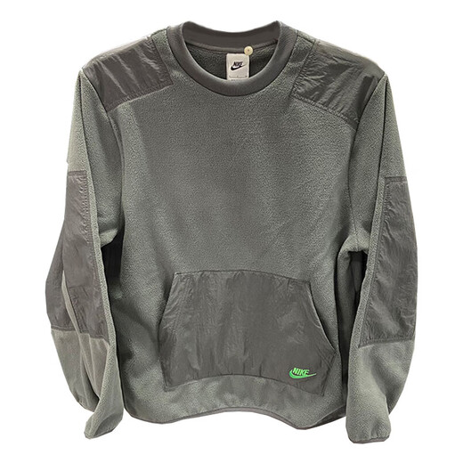 
Nike sweatshirt men's clothing, autumn and winter new outdoor fitness sportswear, windproof, warm and comfortable round neck casual pullover DD4855-068 L