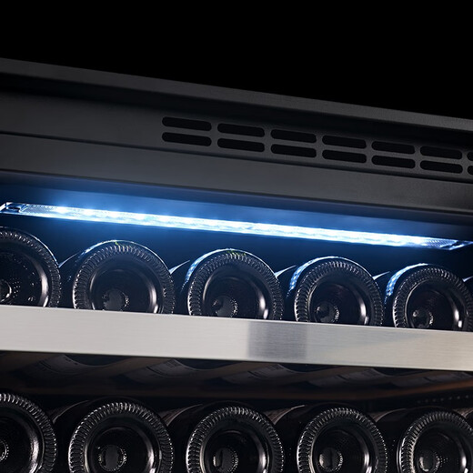 PULADI Seamless Embedded Red Wine Cabinet Constant Temperature Wine Cabinet Embedded Hidden Compressor Wine Tea Refrigerator Touch Open Door Touch Open Door BM-125T Single Temperature Ice Bar 120L