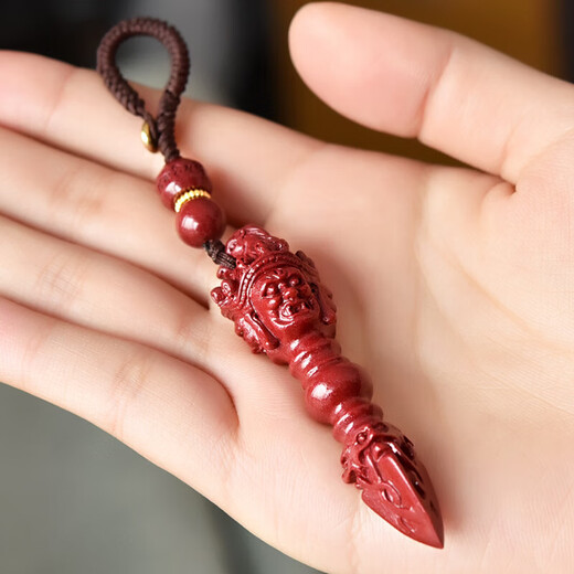 Lingfei Cinnabar Vajra Schlüsselkette Geburtstagsjahr Transfer Anhänger Auto Bag Herren- und Frauen Geburtstag Valentinstag Geschenkgutschein