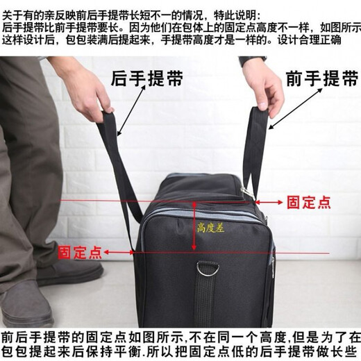 沁度装衣服可折叠超大容量手提旅行包男女收纳袋行李袋大包旅游出差包 韩版卡其