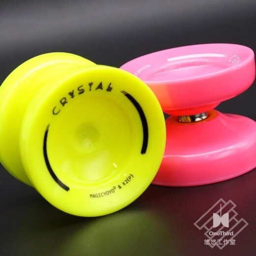 Wanli Anfänger Yo-Yo K2 Plastikkristall Yo-Yo Professionelle Ausbilterwettbewerb Magic Yoyo Kinder leben Schlafpfirsche Pulver