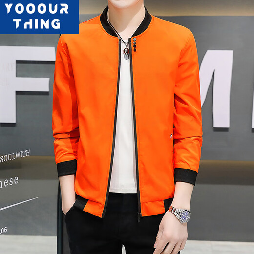 YOOOURTHING2024 Autumn and Winter Fashion Jacket Men's Slim Fit Versatile Fashion Trend Four-Button Jacket Men Black XL Recommended 110-140Jin Jin equals 0.5 kg