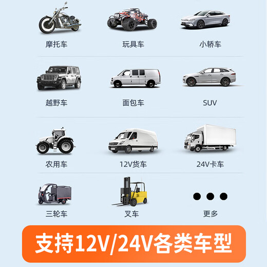 Enbaisheng car battery charger 12V24V fully automatic fully intelligent pulse repair all-in-one battery lead-acid battery full power off car charger pure copper high power