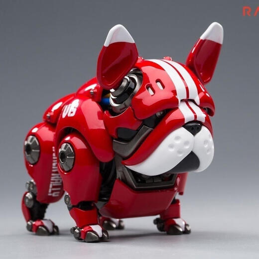 Kachi Muning Mécanique chien Bulldog PVC JOINT MOVEABLE MIGNE PET TRENDY TOY OFFICE MODEAU MODEA