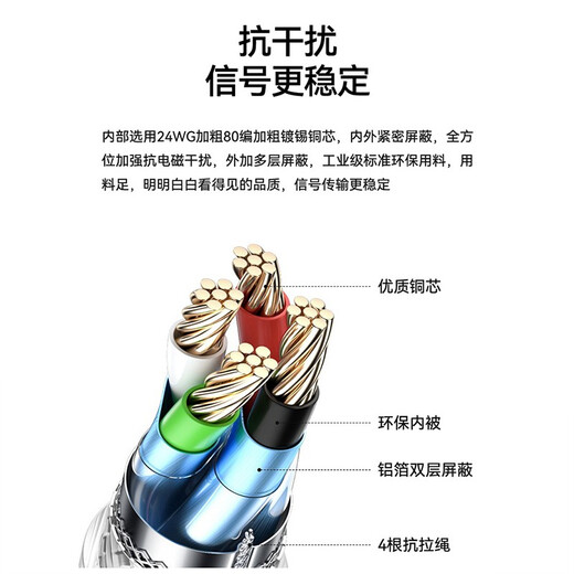 力特（Z-TEK）USB转RS485/422串口线 电脑串口调试工具485转usb通讯线232转换器 5米【FTDI芯片】ZE724