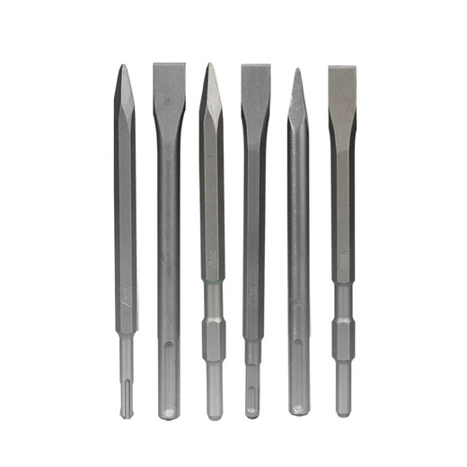 Fang Dawang electric pick chisel pointed chisel flat chisel electric hammer square handle round handle hexagonal five-pit pick hammer impact concrete pick demolition K hexagonal handle 17*280mm sharp chisel