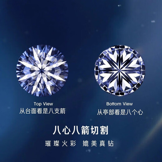 Siele PT950 platinum inlaid 50-cent moissanite diamond earrings classic six-claw D color moissanite customized platinum moissanite earrings (1 pair total 1 carat)