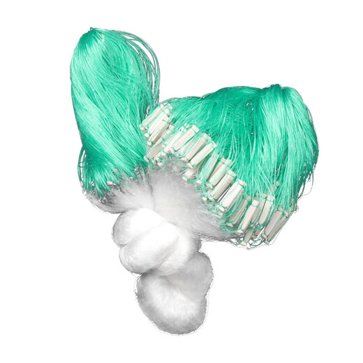 War flow fish net sticky mesh wire mesh fishing net three-layer sunken net single-layer floating net hanging net crucian carp net white strip net small fish net fishing net single-layer floating net 18 meters long 1 meter high and half a finger