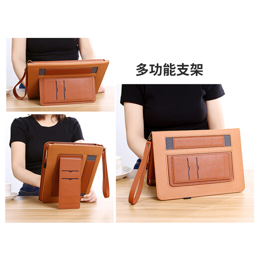 
Applicable to Apple iPad2/3/4 protective case 9.7-inch A1458 tablet case A1396 full-inclusive A1430 dark brown [tempered film + stylus] iPad Air3 (10.5-inch)
