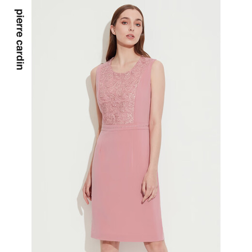 Pier Cardan Pier Cardan Año Nuevo para mujeres Summer francés elegante vestido intelectual P1225D1047F0 PINK XL 42A (Peso sugerido 65-70 Jin [Jin equivale a 0.5 kg])