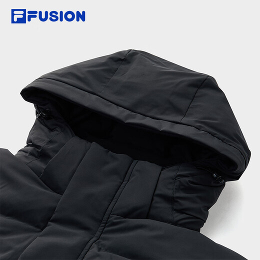 Veste à la mode à la mode Fusion Fusion pour les hommes en hiver nouvelle veste chaude à capuche lâche décontractée, noir - BK XL 180 / 100A