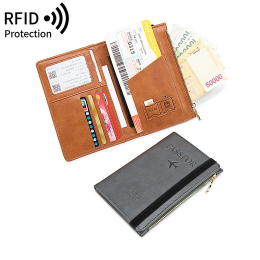 Flugticket Passport Storage Bag Pass Clip Passport Schutzkoffer Ins Pass Bag Retro Tragbare Kartenposition Travel wasserdichte Königsblau
