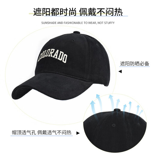 The most decorated hat wig for women with long hair, one-piece fashionable full-head baseball cap, natural artificial hair, full human hair wig cap, hat collarbone hair - brown black + care set 5