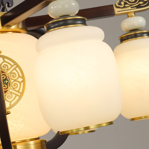 Yifei Eyphi Nueva lámpara de pared de estilo chino Copper 2025 Nuevo estilo chino Lámpara de pared de la lámpara de pared de la lámpara de pared de la pared lámpara de pared Lámpara de pared de una cabeza de pared-5009 [brazo de la lámpara de madera sólida]