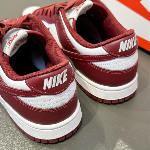 耐克（NIKE）板鞋男鞋夏季新款简版DUNK低帮复古休闲鞋Alleyoop黑脚趾运动鞋 DD1391-601白红 40.5