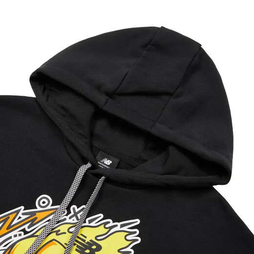
NEW BALANCE NB Outlet Hooded Sweatshirt Men's Casual Sports Knitted Print Loose Pullover Top MT13583-BK XL