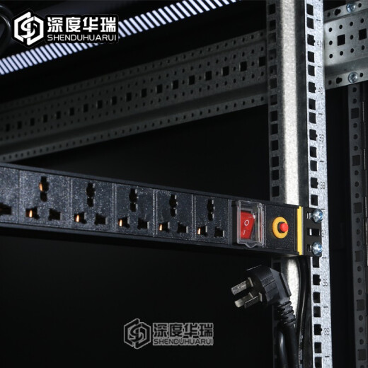 深度华瑞网络设备弱电机柜带锁 600深/宽 加厚款 适用网络交换机/UPS电源/监控 前后单开网门 WA-6627 600*600*1400 27U