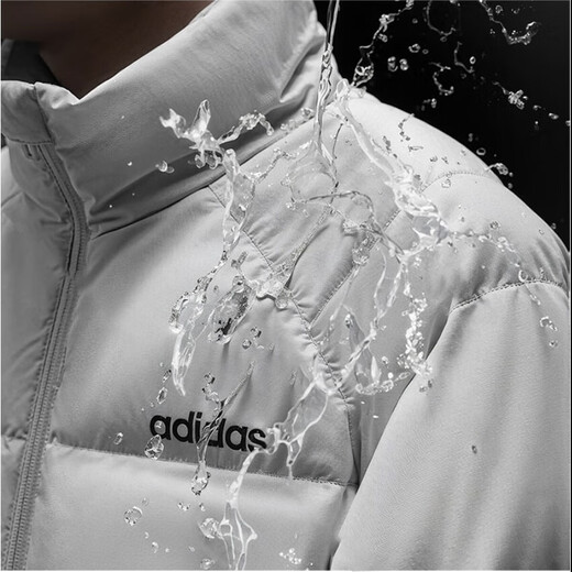 Adidas winter men's commuter windproof warm top stand collar sports 70% duck down jacket S size