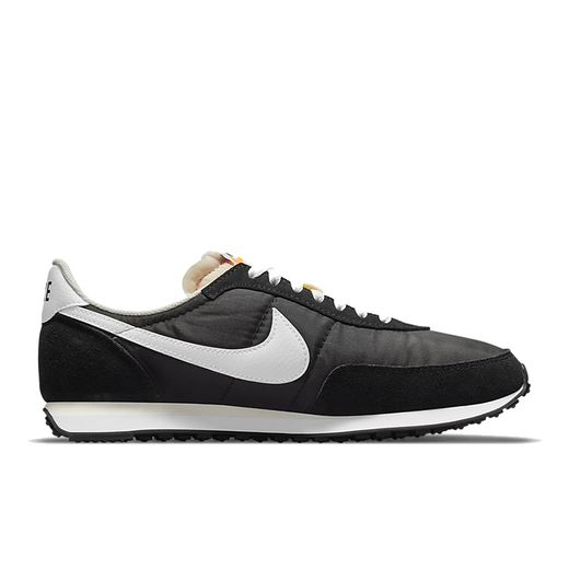 耐克（Nike） Waffle Trainer 2 男士复古翻毛皮拼接时尚低帮休闲鞋运动跑步鞋 黑色白标DH1349-001 42.5码/US9