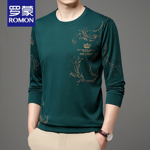 Romon (Romon) T-shirt à manches longues d'âge moyen et jeune homme à manches longues.