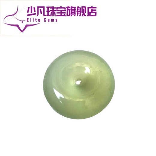 少凡岫玉吊坠花玉水草平安扣挂件毛衣链岫岩玉自戴送人七夕情人节礼物 9197岫玉180料平安扣