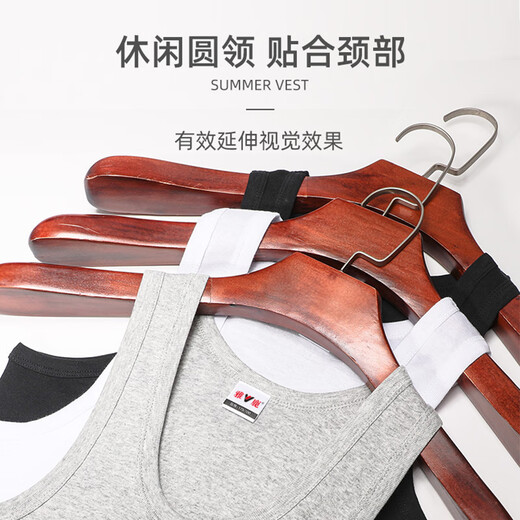 Yalu [100% cotton] 3 pieces men's vests men's sweat-absorbent breathable four-season loose large size sports hurdles bottoming shirt