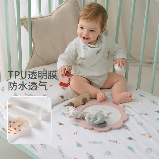 Nest Designs Waterproof Sheets Newborn Bedding Baby Children's Bed Cover Diaper Sheet Summer Sweetheart (132*71*20cm)