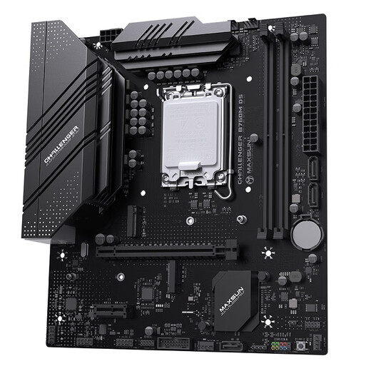 铭瑄（MAXSUN）MS-挑战者B760M D5 电脑游戏主板支持DDR5 CPU  12600KF/13400F/14600KF（Intel B760/LGA 1700）