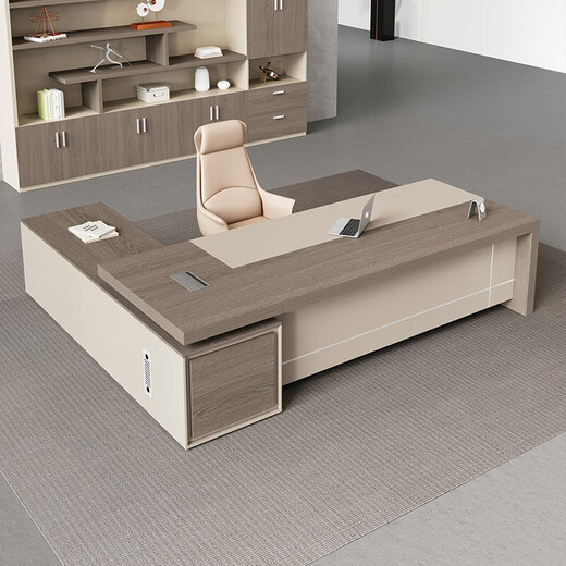 Shuxuan (SHUXUAN) office desk and chair combination boss desk supervisor president office new Chinese style executive desk simple modern office furniture