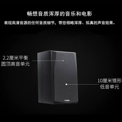 雅马哈（YAMAHA） NS-c51 B51音箱家庭影院无源音响 中置环绕 家用影院木质进口音响 NS-C51一只黑色（需连功放使用）