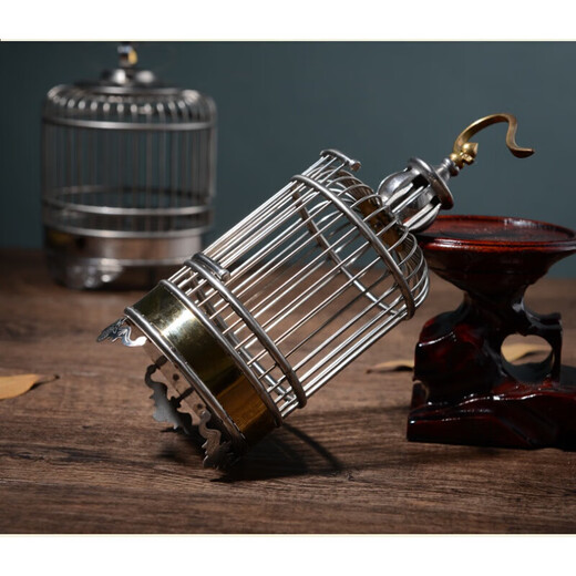 Grasshopper cage stainless steel cricket cage reptile chirping insect equipment grasshopper cage metal cage bird cage equipment large stainless steel grasshopper cage