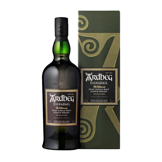 雅柏（Ardbeg）苏格兰单一麦芽威士忌酒进口洋酒阿贝5年/10年小怪兽泥煤烟熏风味 阿贝乌干达 700mL 1瓶