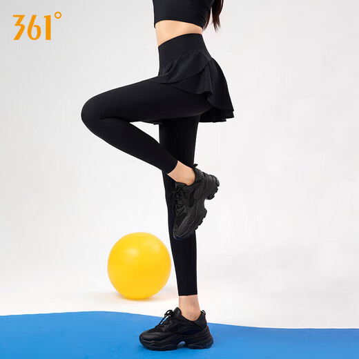 361 Sportfitness-Kleidung Yogamosenhose für Frauen, Taillenheben und Hüftabdeckung, Laufen und Fitness gefälschte zweiteilige Sporthose für Frauen