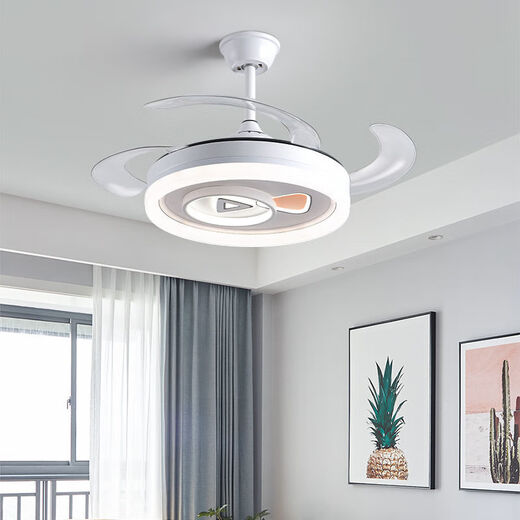 Shaoguan 2024 Nouveau ventilateur Light chambre principale chambre principale ventilateur de plafond invisible lumière ménage moderne ménage intégré de plafond de ventilateur