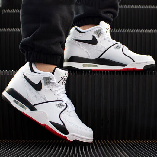 
Nike (NIKE) men's shoes summer Flight 89 legacy mid-top wear-resistant sports practical air cushion basketball shoes (tip goods) FD9928-101 / white 39