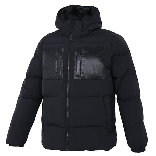 阿迪达斯（adidas）新款三叶草羽绒服男装秋冬季运动服加厚保暖防风宽松学生外套 H13564黑色 XS