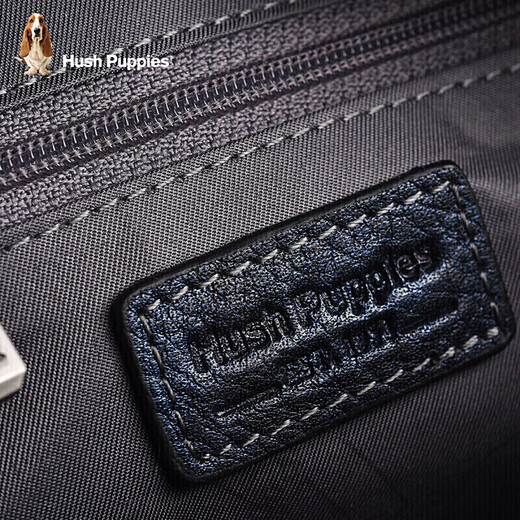 Hush Puppies (cachorros de silencio) Capa de bolso de mano Top Cawhide Gran capacidad Bolso de negocios casual Regalo gris plateado para novio Día de San Valentín