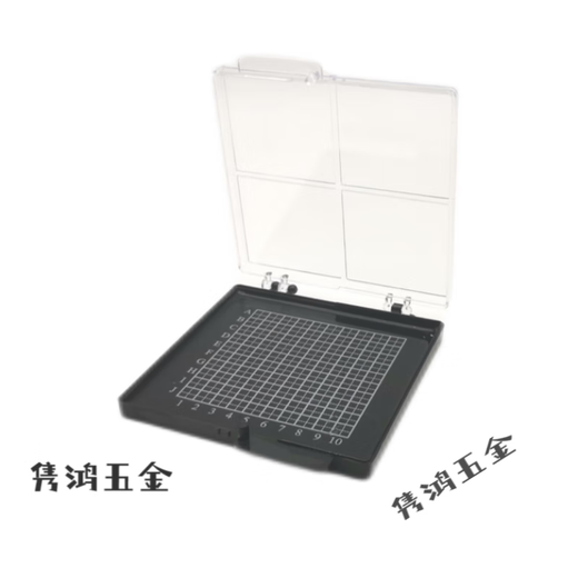 山头林村自吸附硅片芯片存放盒样品晶片盒胶盒元器件储存运输盒高弹性膜盒 12127(无格)127*127*27mm默认低