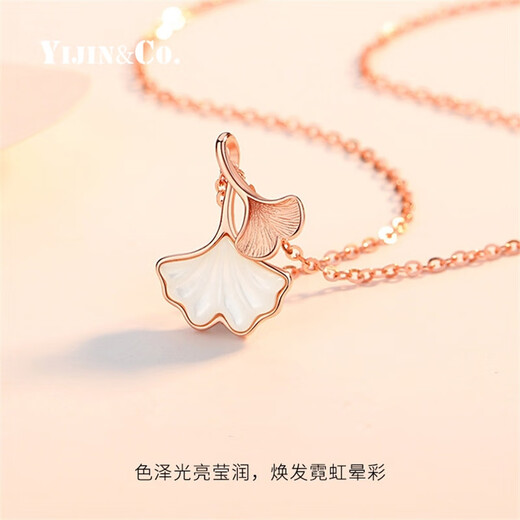 Yijin Sansheng Youxing Couple Necklace 999 Sterling Silver Pair of Necklaces for Women Summer 2025 New Chinese Valentine's Day Gift for Boy and Girlfriend Women's Platinum (999 Silver)