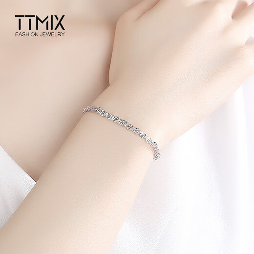 TTMIX platinum bracelet classic phoenix tail chain pt950 platinum bracelet simple personality versatile women's model 5.5-5.7g 16+3cm thick 3.5mm