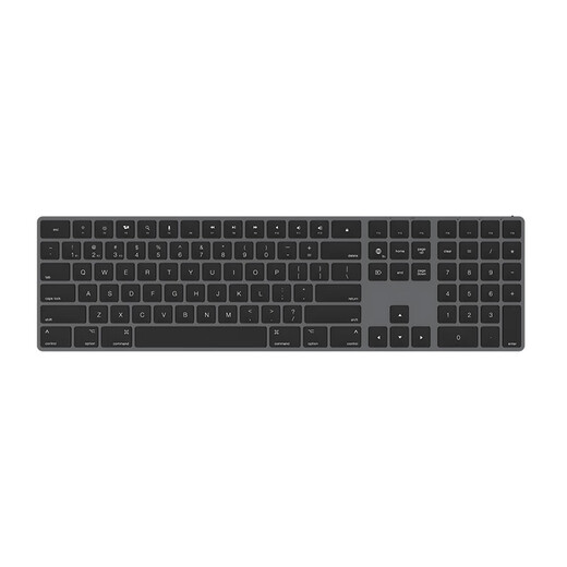 B. FRIENDit wireless Bluetooth keyboard dual-mode rechargeable, light and silent aluminum alloy computer notebook iPad tablet universal, gaming office IOS Mac system dedicated keyboard [Space gray] [Aluminum alloy] [Wired + Bluetooth dual-mode]
